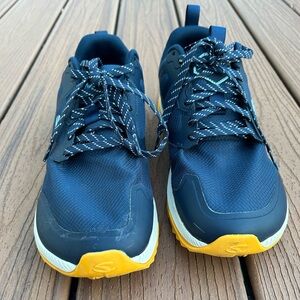 Men's Athletic Navy and Yellow Sneakers